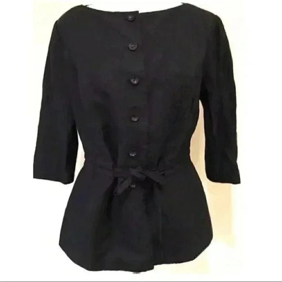 Liz Claiborne Blazer Petite Size 10 Belted Jacket - Picture 1 of 8